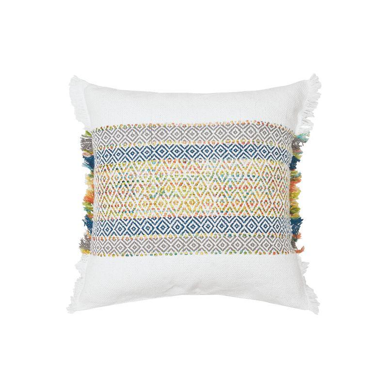 Ashley Multicolor Woven Stripe Cotton Throw Pillow