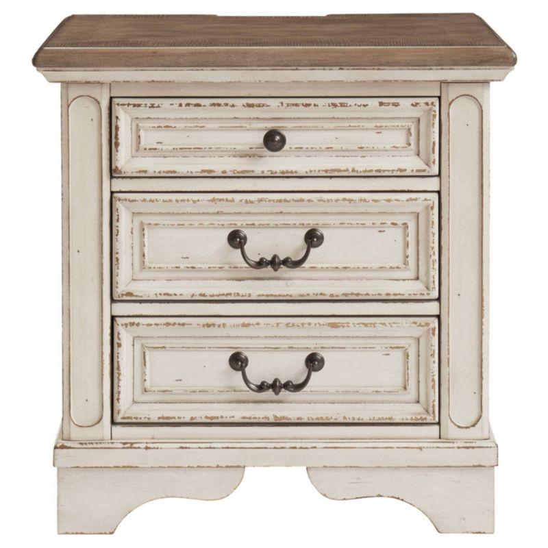 Hayley 3 - Drawer Nightstand in White