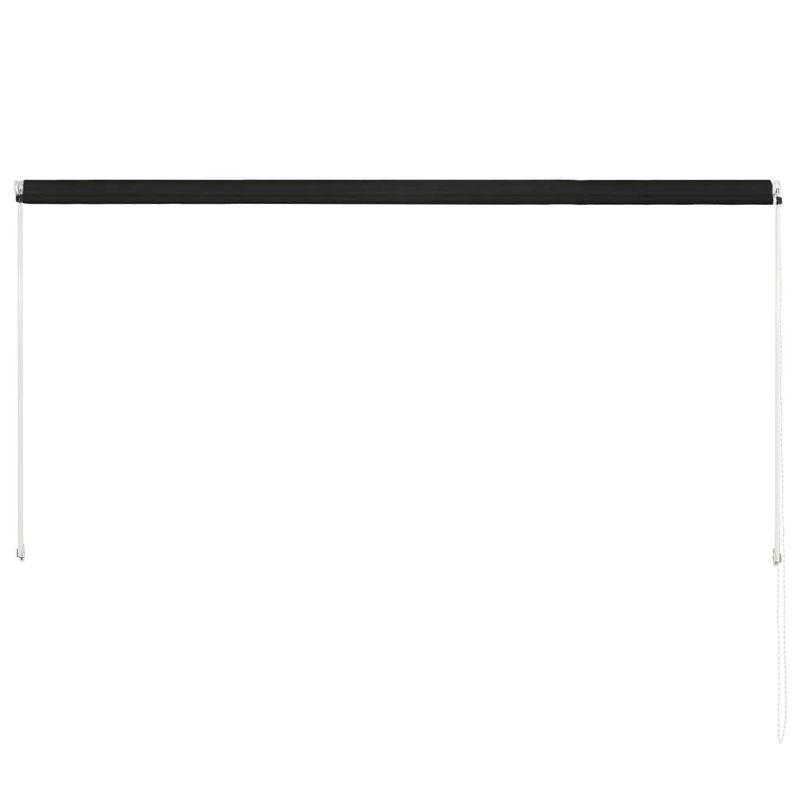 vidaXL Retractable Awning 98.4 in.x59.1 in. Anthracite