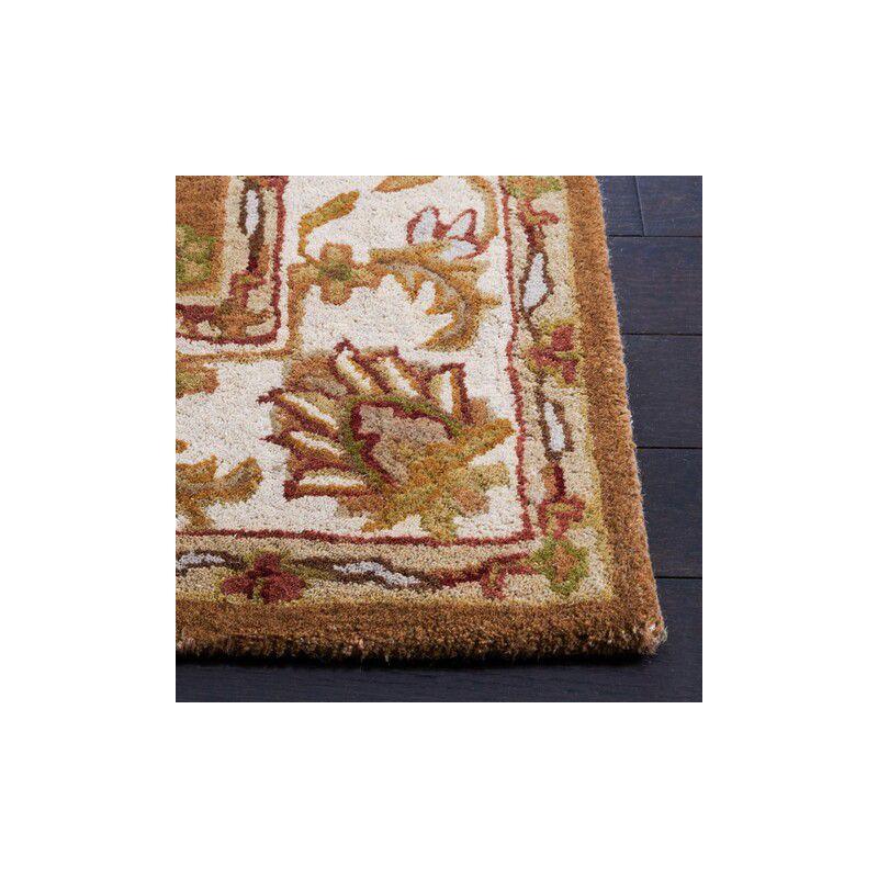 Heritage HG816 Handmade Accent Rug - 2'x3' - Mocha/Ivory - Safavieh