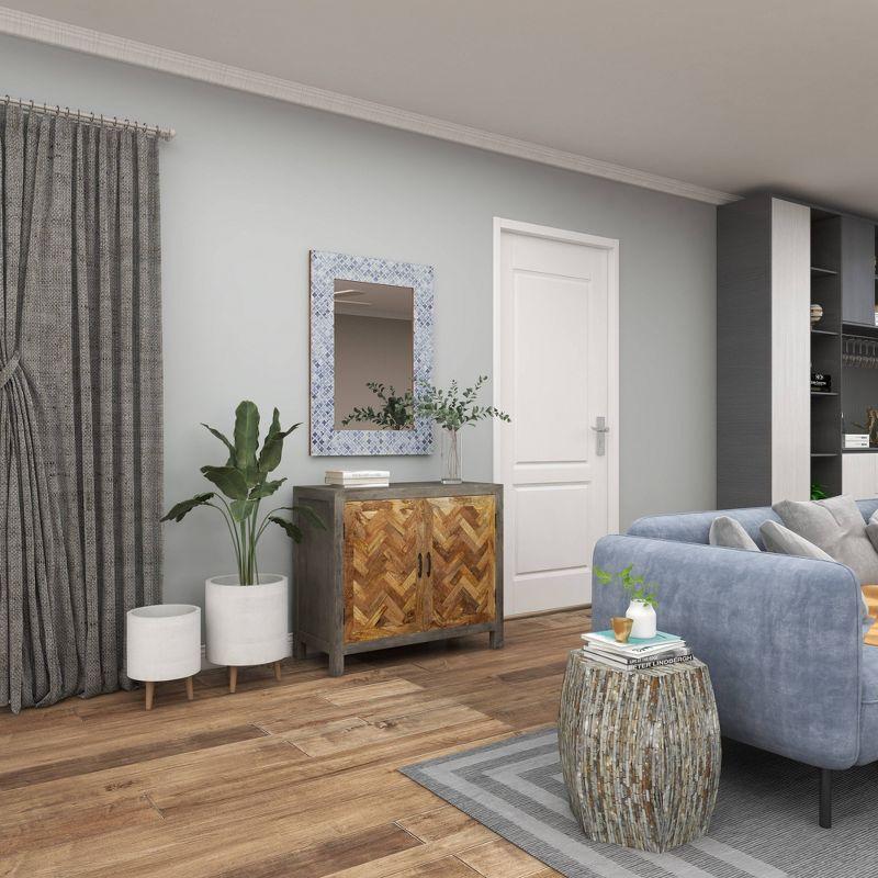 Set of 2 Cylindrical Fiberclay Planters - Olivia & May