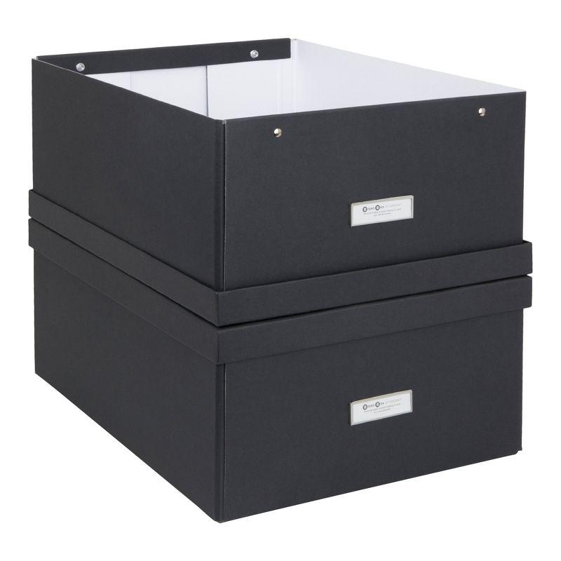 Bigso Katrin Collapsible Storage Box with Labelframe - Simple Assembly without Tools