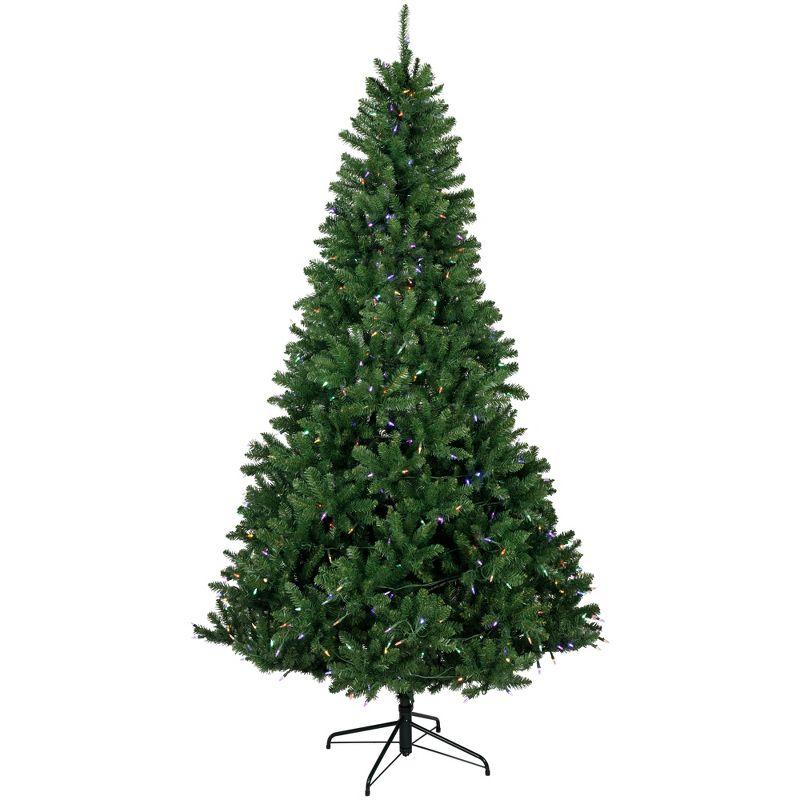 Northlight Seasonal 7.5' Pre-Lit Manchester Pine Instant Connect Artificial Christmas Tree Dual LED Lights