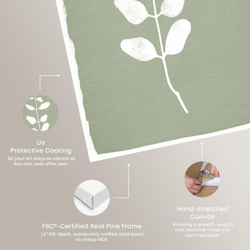 Art Remedy Linen Leaf Screen Botanical  Wall Art by Art Remedy
