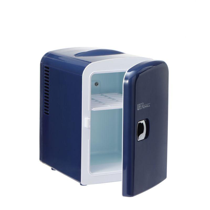 Uber Appliance Personal and Portable Mini Fridge 6-cans - Navy Blue