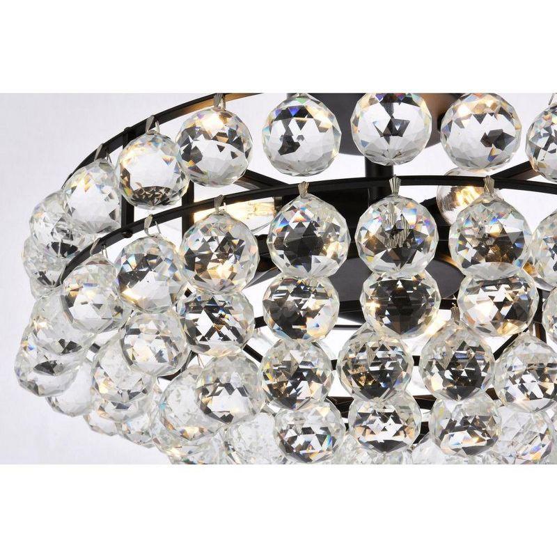 Elegant Lighting Savannah 18 inch flush mount in black