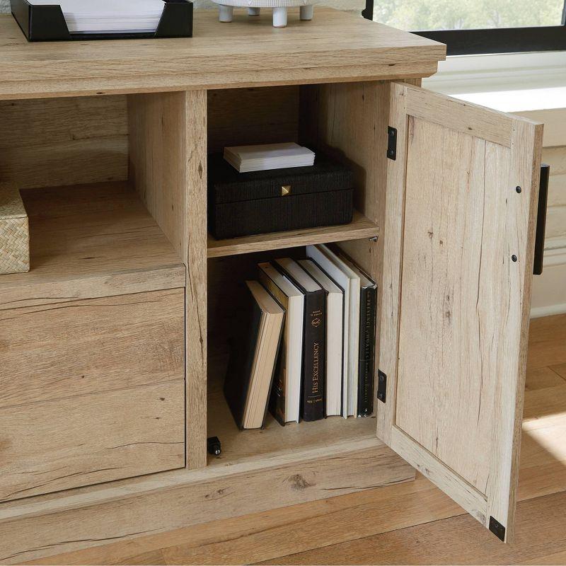 Prime Oak Small Credenza with Adjustable Shelf and File Drawer