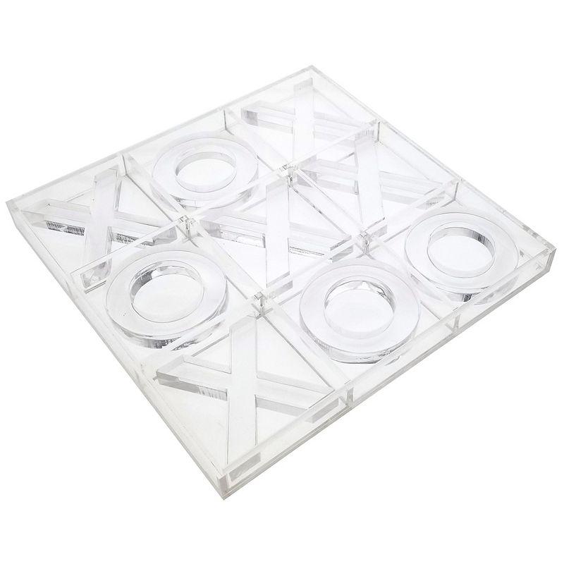 OnDisplay Luxe Acrylic Tic Tac Toe Set, Clear