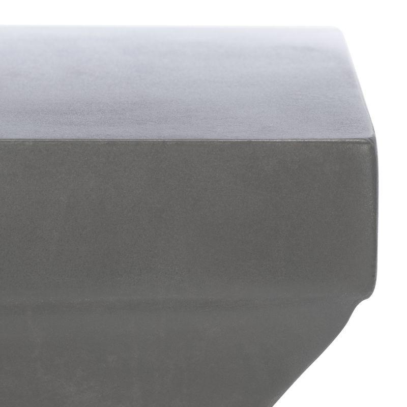 Curby Accent Stool - Indoor/Outdoor - VNN1002 - Gray - Safavieh