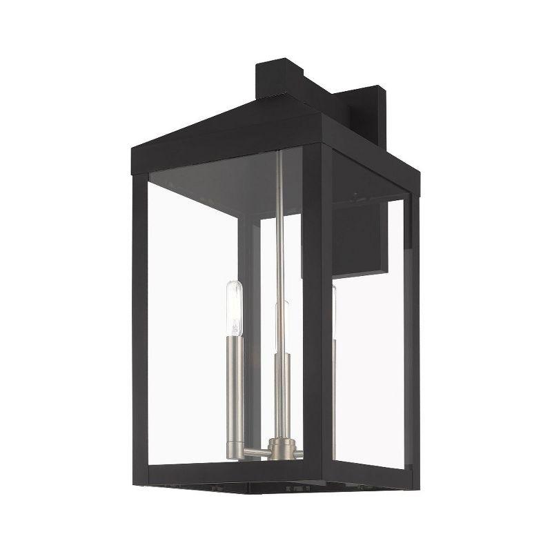 Livex Lighting Nyack 3 - Light Wall Light in  Black