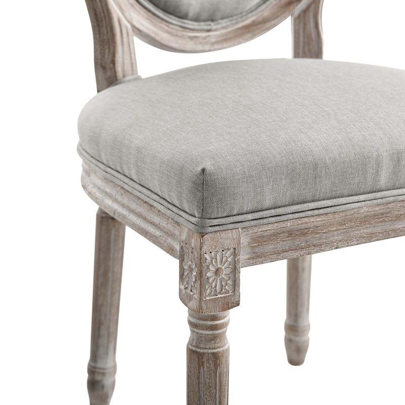 Modway Emanate Vintage French Upholstered Fabric Dining Side Chair