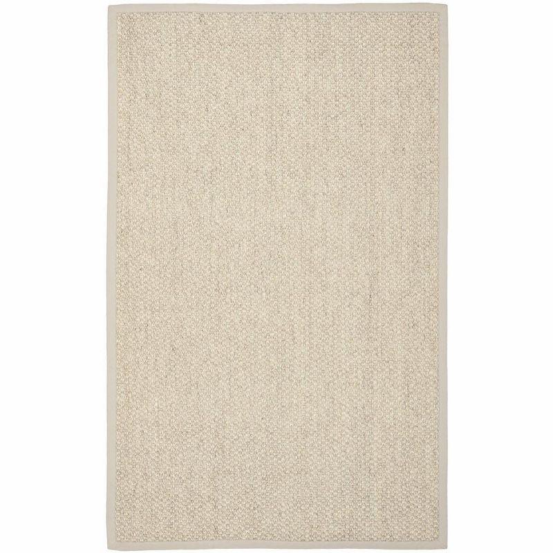 Marble Natural Fiber Hand-Knotted Area Rug, 6' x 9'