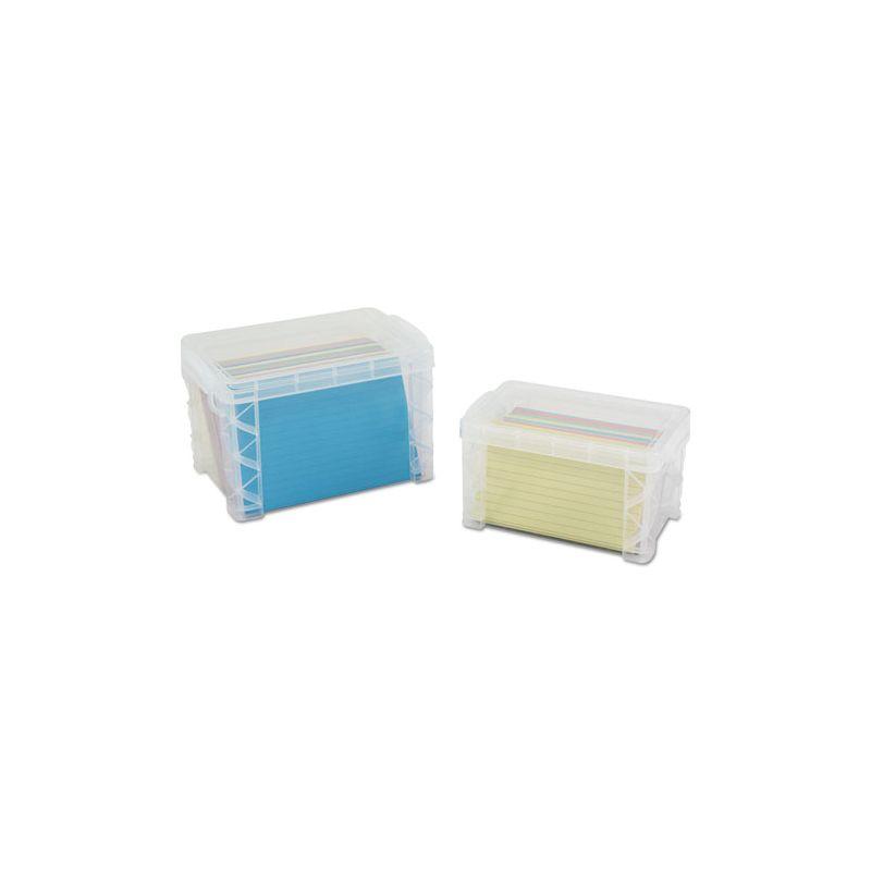 Clear Heavy-Duty Plastic Stackable Storage Box with Snap-Lock Handles