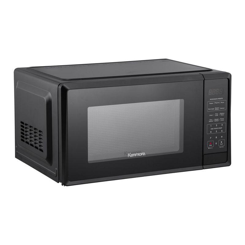 Kenmore 1.1 cu ft Microwave - Black: Countertop Oven, 1000W, Child Lock, 6 Programs, 1 Year Warranty