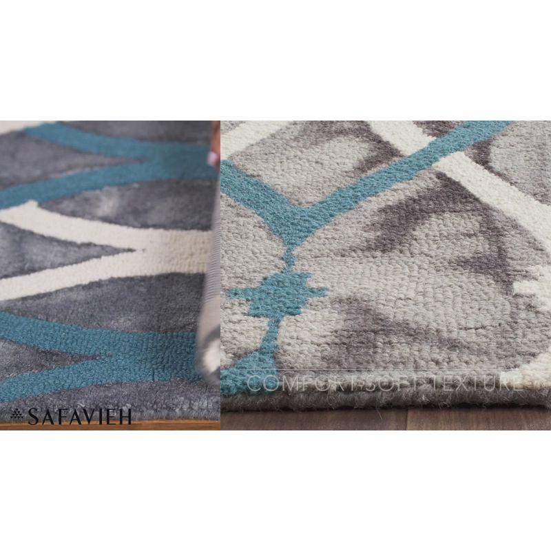 Dip Dye DDY534 Hand Tufted Area Rug - Grey/Ivory Blue - 8'x10' - Safavieh.