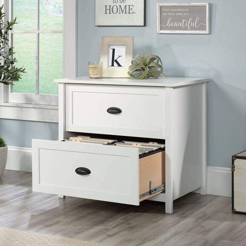 Soft White 2-Drawer Legal Size Lateral File Cabinet