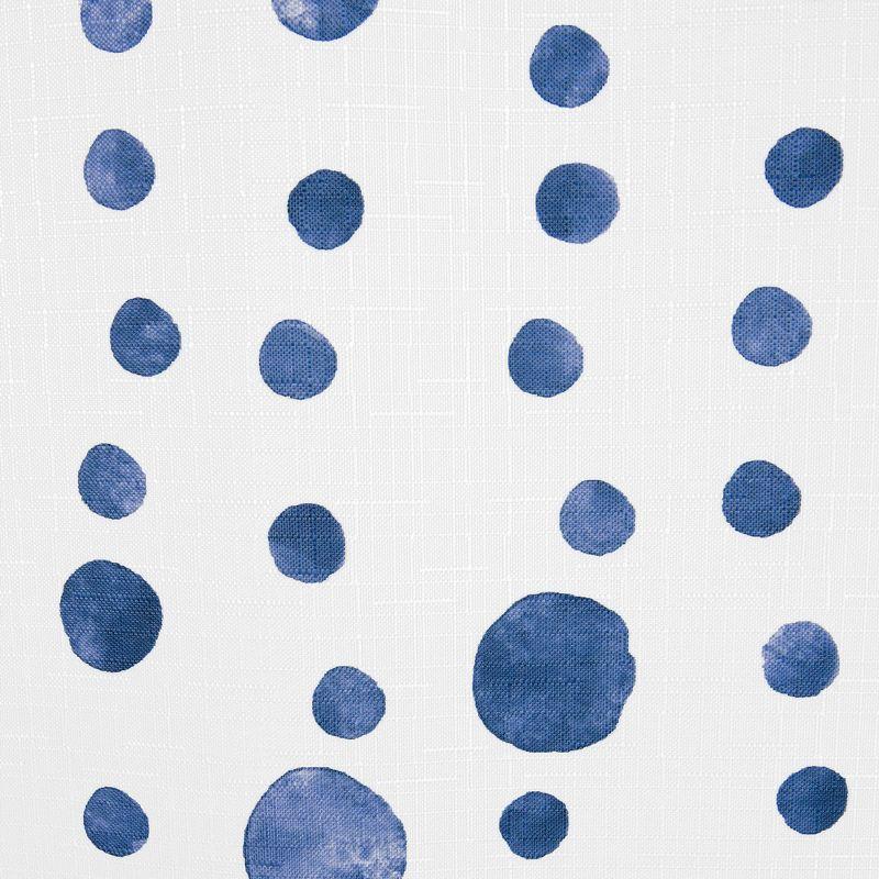 Dotty Shower Curtain - Allure Home Creations: Polyester Fabric, Buttonhole Top, Machine Washable