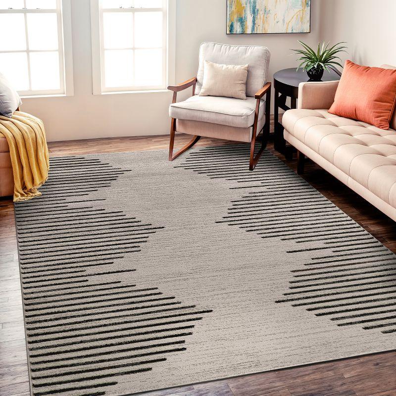 World Rug Gallery Bohemian Stripe Area Rug