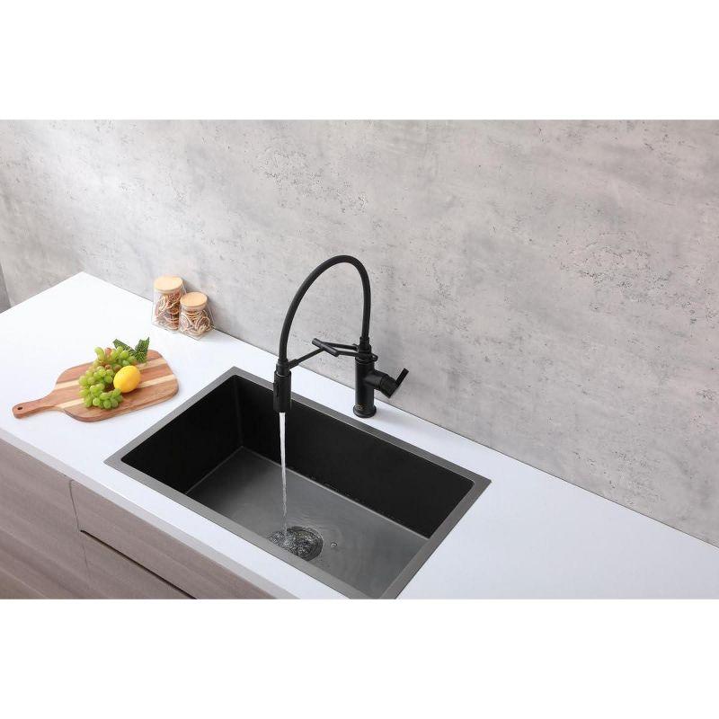 Elegant Lighting Leonardo Pull Down Spray Kitchen Faucet