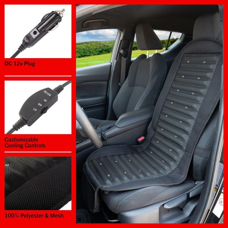 Stalwart Stalwart 12V Cooling Car Seat Cushion with 6 Fans