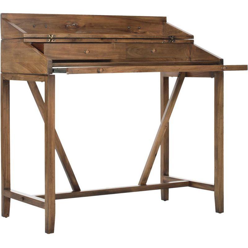 Wyatt Writing Desk With Pull Out - AMH6509 - Oak - Safavieh Couture