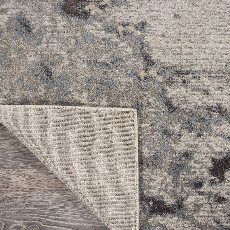 Nourison Maxell Modern Abstract Indoor Area Rug Grey 2'2" x 10'
