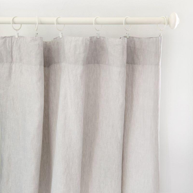 BOKSER HOME 100% French Linen Curtain Set