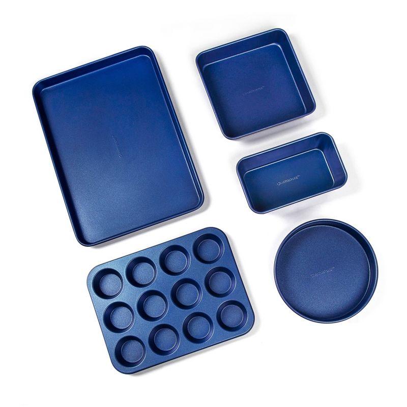 Granitestone Blue 5 Piece Nonstick Bakeware Set, Dishwasher Safe