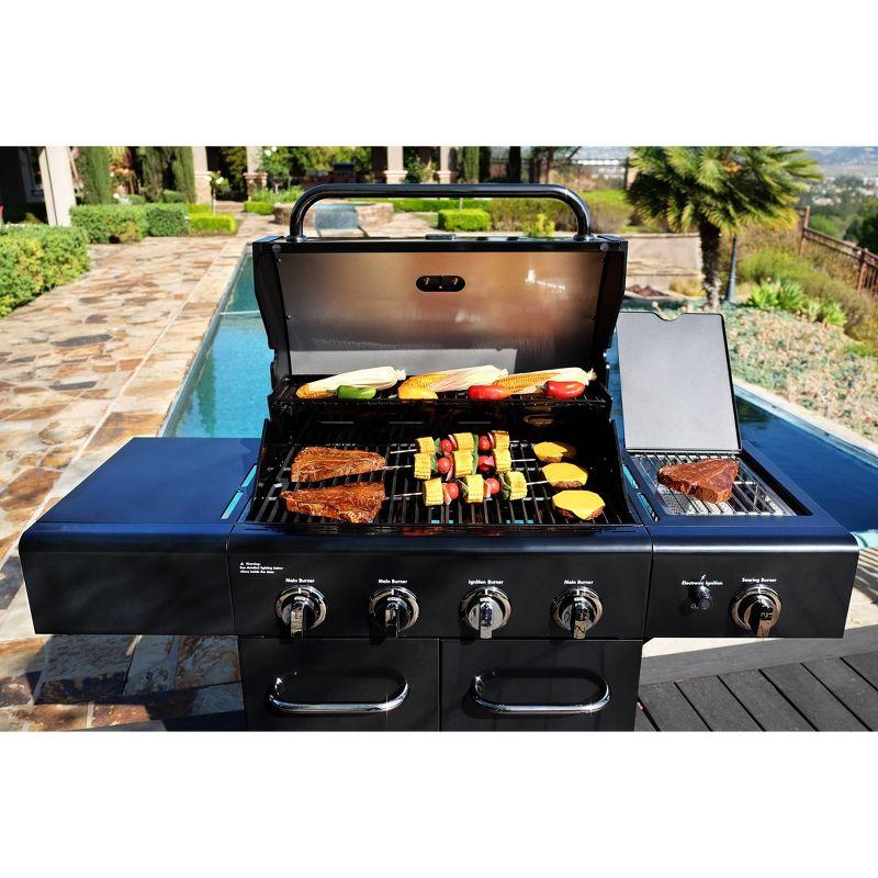 Kenmore 4-Burner Propane Gas Grill with Searing Side Burner