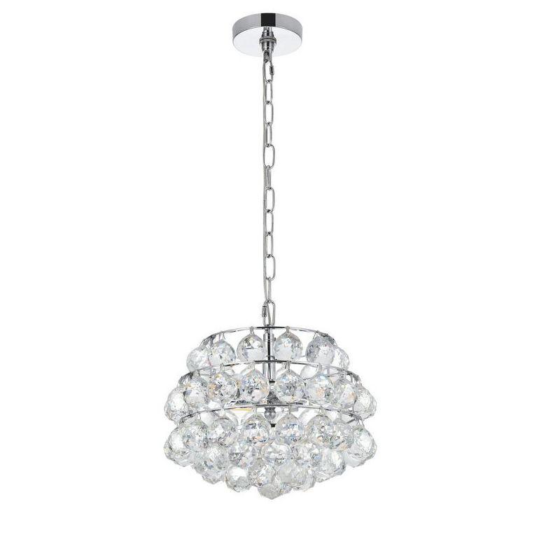 Elegant Lighting Savannah 12 inch pendant in chrome