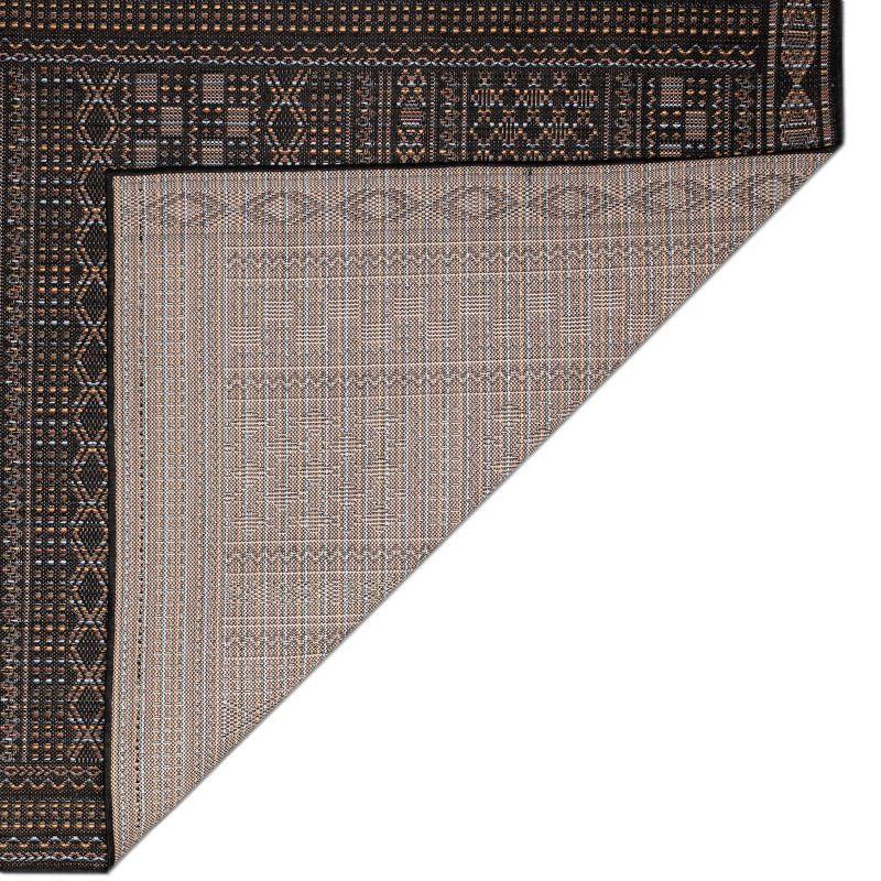 Midnight Elegance 24" Indoor/Outdoor Flat Woven Area Rug