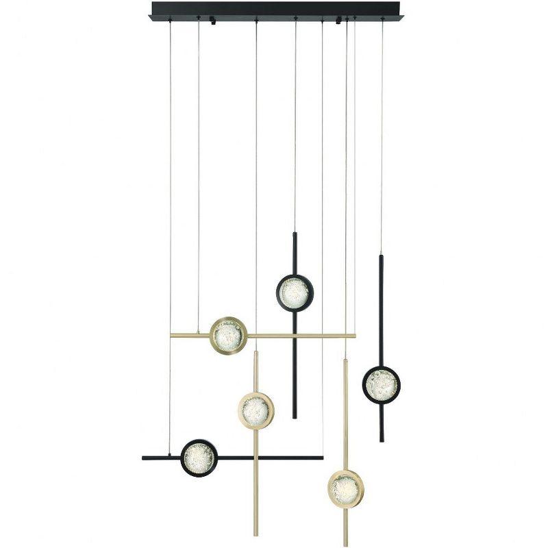 Eurofase Lighting Barletta 6 - Light Chandelier in  Gold/Black