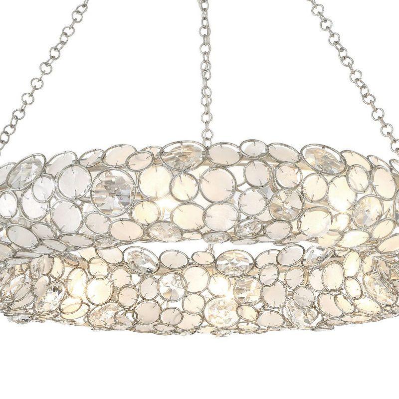 Crystorama Lighting Palla 8 - Light Chandelier in  Antique Silver