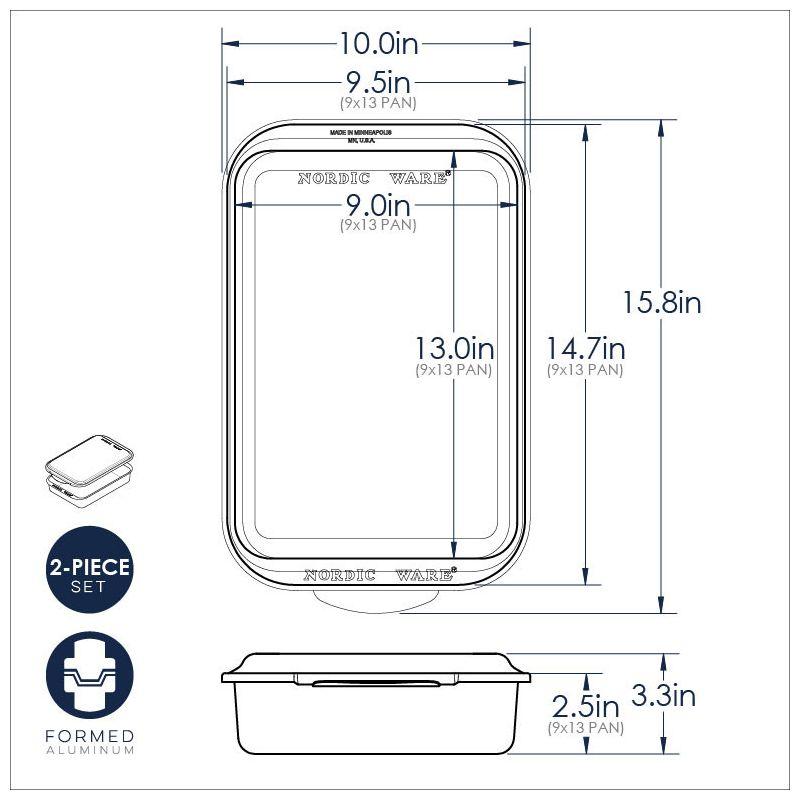 Nordic Ware Nordic Ware Natural Commercial Covered Cake Pan