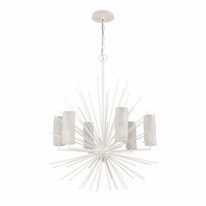 Elk Home Sea Urchin 6 - Light Chandelier in  White Coral