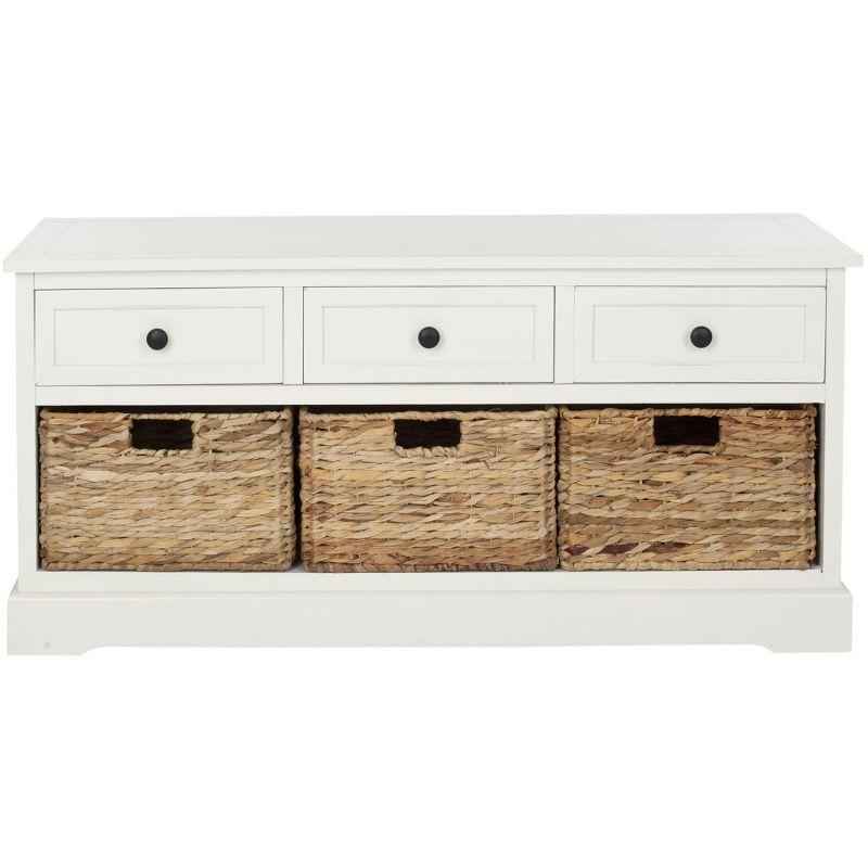 Adayla Solid Wood Drawers Storage Bench