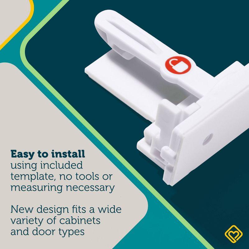Safety 1st Secure-to-Explore Adhesive Locks - White - 12pk