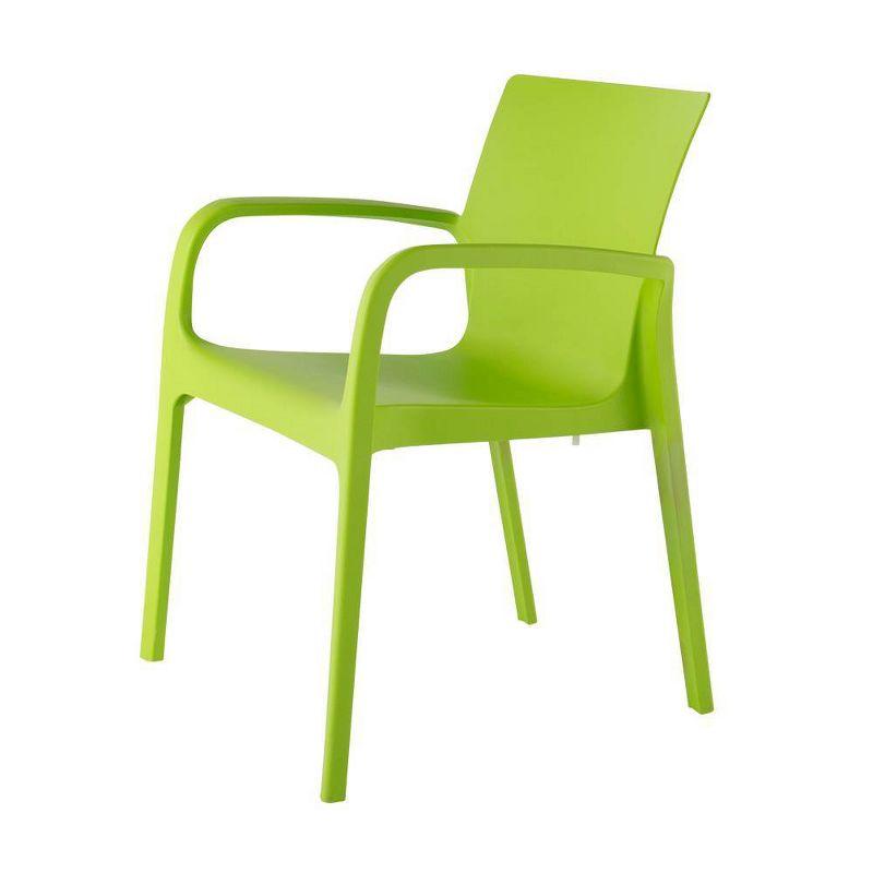 Alissa Resin Stacking Patio Dining Armchair