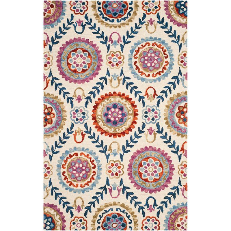 Suzani SZN374 Hand Hooked Area Rug  - Safavieh