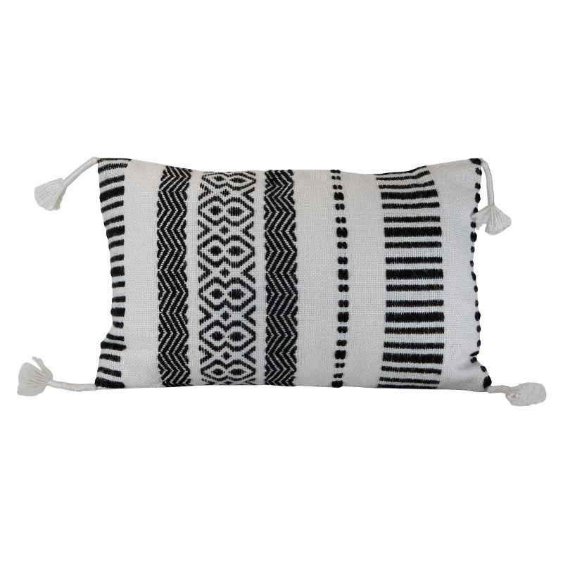 Foreside Home & Garden Tassels Indoor/Outdoor Throw Pillow