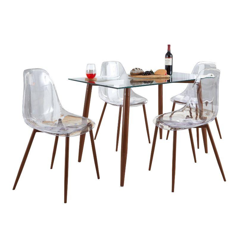 5 - Piece Glass Top Dining Set