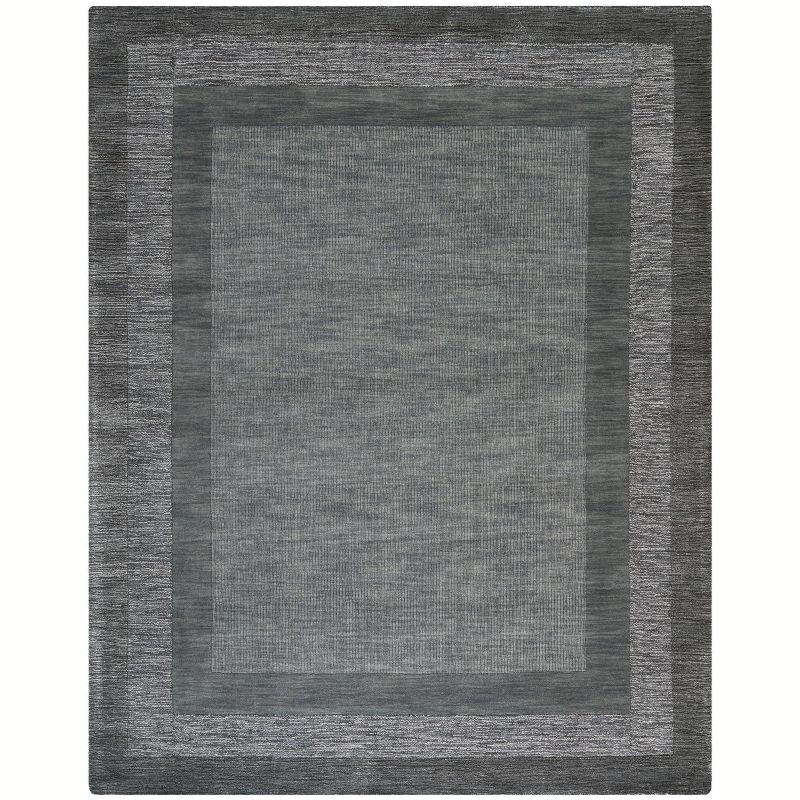 Impressions IM821 Hand Loomed Area Rug - Charcoal/Blue - 7'6"x9'6" - Safavieh