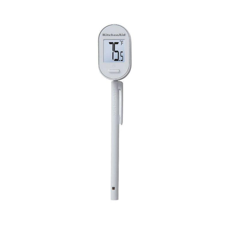 KitchenAid Digital Pivoting Kitchen Cooking Thermometer White: Meat & Food Thermometer, Digital Display, -40 to 482°F