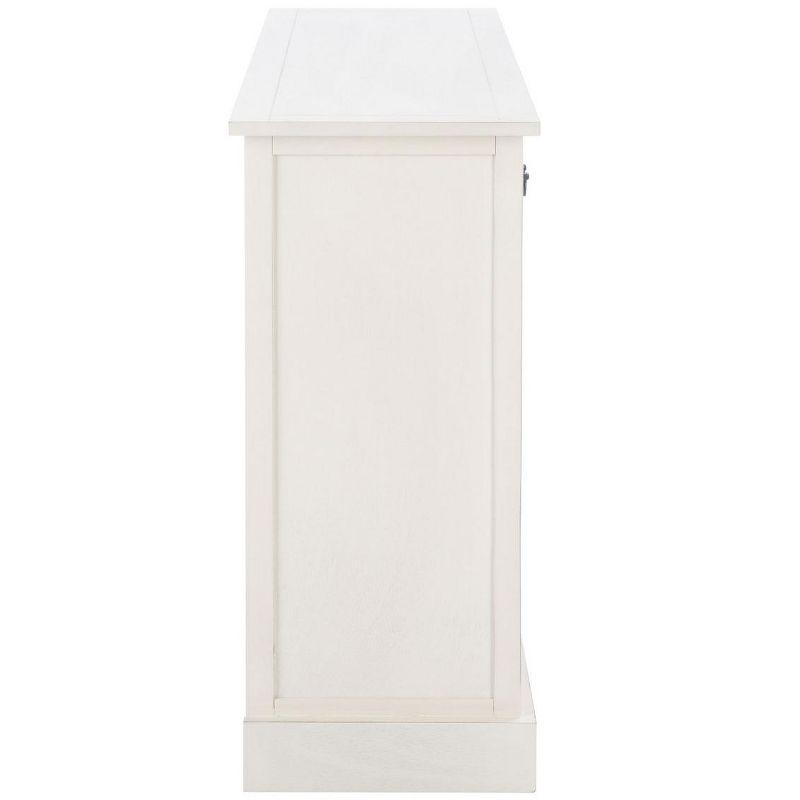 Adiland 2 Door & 3 Drawers Console Table - Distressed White - Safavieh