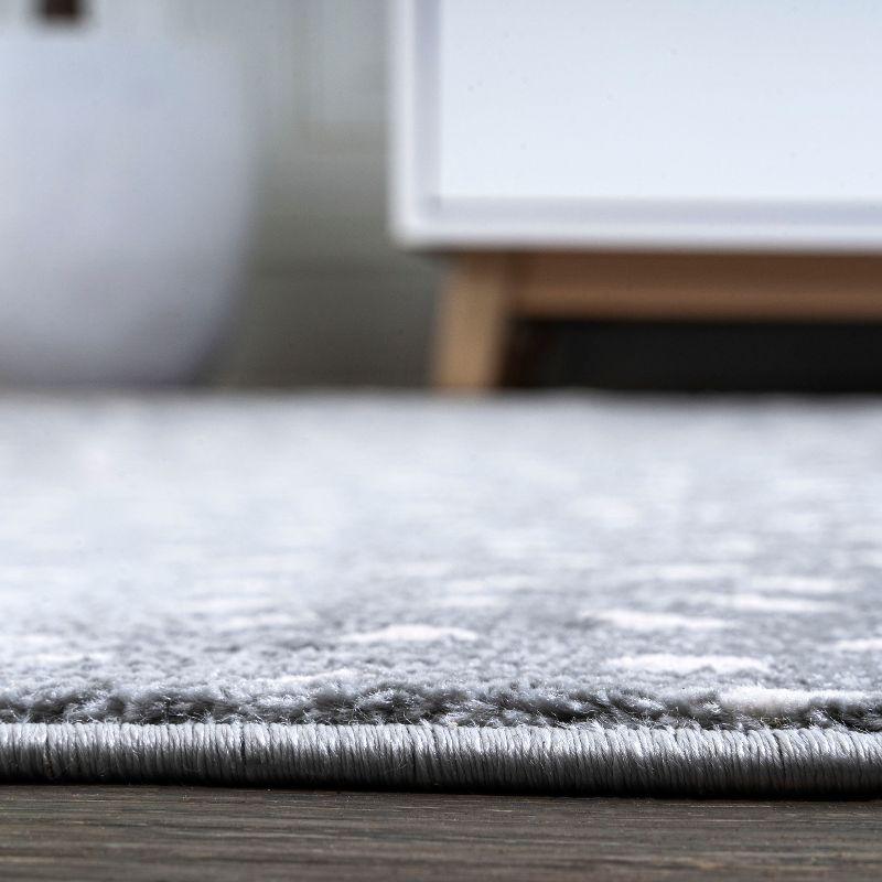 3'x 5' Antelope Modern Animal Area Rug, Light Gray/Cream - JONATHAN Y