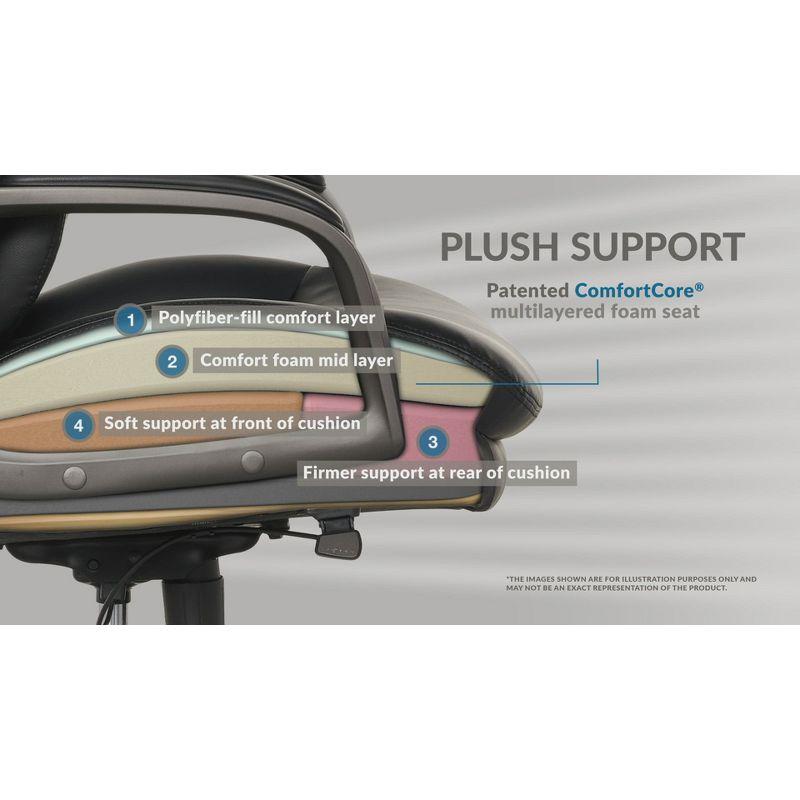 La-Z-Boy La-Z-Boy® Nova Executive Office Chair, Patented AIR Ergonomic Support Technology®, High-Back Premium Comfort & Support, Vegan PU Leather