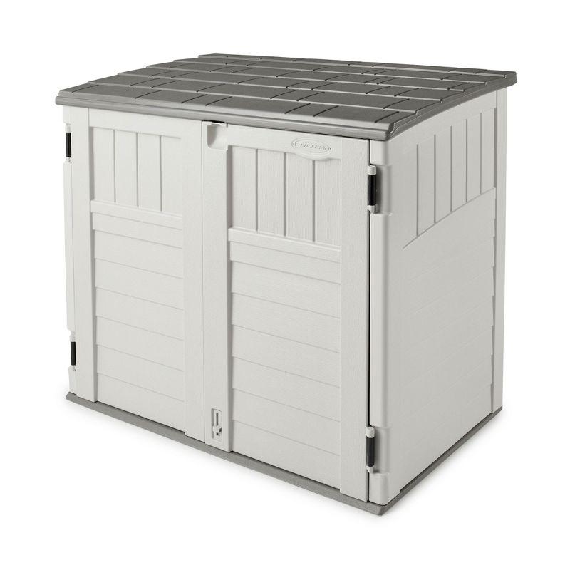 Suncast 34 Cu Ft Vanilla Resin Horizontal Storage Shed