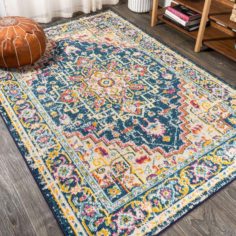 Brooklyn Geometric Medallion Area Rug  - JONATHAN Y