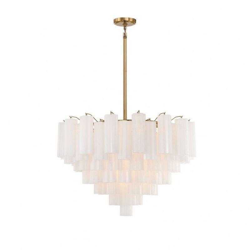 Crystorama Lighting Addis 16 - Light Chandelier in  Aged Brass