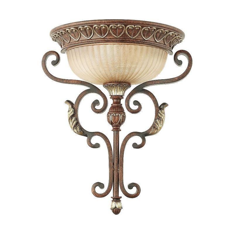 Livex Lighting Villa Verona 1 - Light Wall Light in  Verona Bronze/Aged Gold Leaf